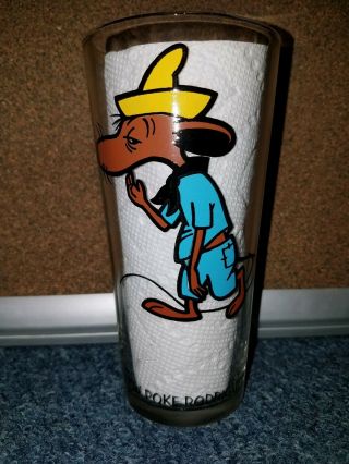 1973 Rare Pepsi Slow Poke Rodriguez Collector Glass Looney Tunes Warner Bros