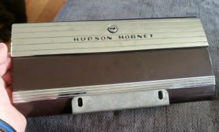 Rare Vintage Hudson Hornet Car Glove Box Door,  Chrome,  1950s? Reuse,  Wall Decor