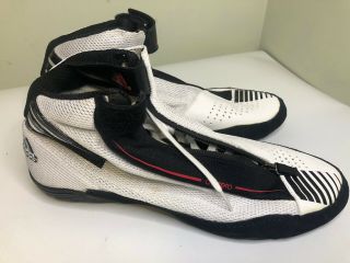Rare Adidas Adizero Sydney Mens Wrestling Shoes Size 10.  5 White Black