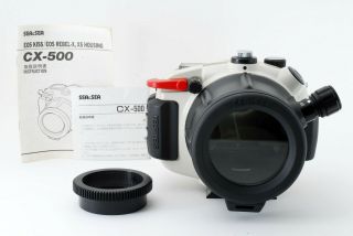 " Rare " Sea&sea Cx - 500 Underwater Camera Housing For Canon Eos Kiss From Japan