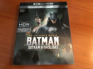 Batman: Gotham By Gaslight (4k Ultra Hd/blu - Ray,  2018,  Includes Rare Slipcover)