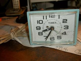 Vintage Timex Alarm Clock Model 7299a