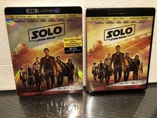 Solo: A Star Wars Story - 4k Ultra Hd/blu Ray With Rare Slipcover