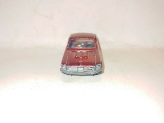 Vintage 1967 Mattel Hot Wheels Red Custom Mustang Redline Car,  Rare Red Interior 3