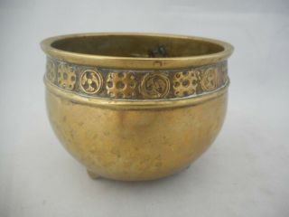 Chinese Antique Bronze Brass Censer - Tripod Feet - Qing 2