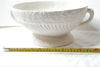 Rare White Ceramic Vintage Ware Design with handles on side 3