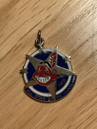 1981 Mlb Cleveland Indians All - Star Game Rare Balfour Press Pendant