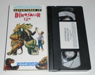 Vintage 1991 Adventures In Dinosaur City Megan Hughes Vhs Kids Film Katz Rare