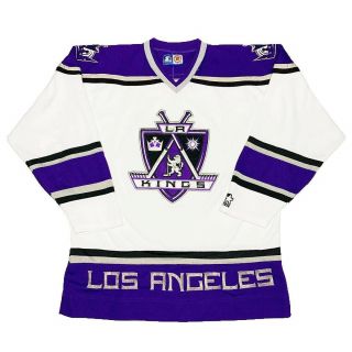 Vtg Rare Nhl Los Angeles Kings Starter Hockey Jersey.  Mens Large