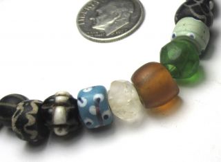 13 Rare Old Small Mixed Venetian Antique Beads African Trade
