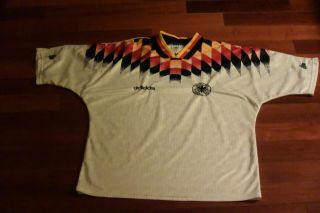 Rare Vintage Adidas Germany Dfb World Cup 1994 - 95 Jersey 90s Soccer Football Xl