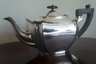 Vintage Art Deco Style Silver Plated Tea Pot Marked Mp Epns