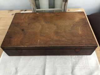 Vintage Empty Wooden Work / Tool Box - Dove Tail Joints - Renovation Project