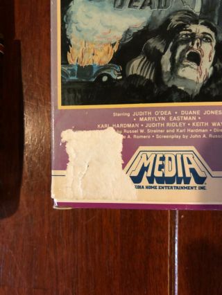 NIGHT OF THE LIVING DEAD Media Home Entertainment RARE VHS 3