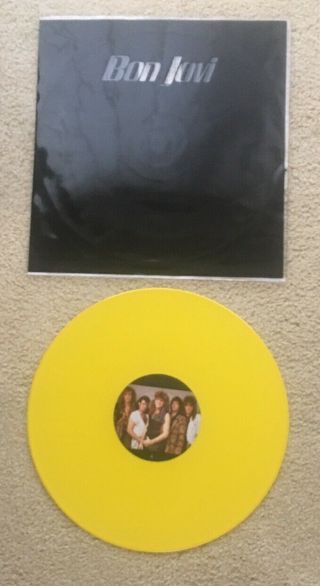 Bon Jovi Never Say Goodbye Rare Limited Edition 12” Inch Yellow Coloured Vinyl