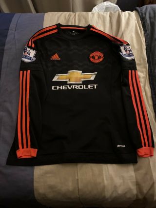Adidas Manchester United Rare Long Sleeve Third Kit Jesse Lingard Black Medium