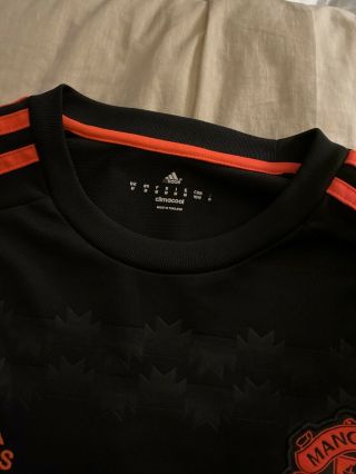 Adidas Manchester United Rare Long Sleeve Third Kit Jesse Lingard Black Medium 3