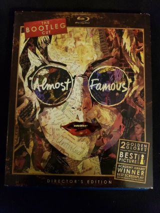 Almost Famous Bluray Thebootleg Cut W/ Rare Slipcover Like No Scratches