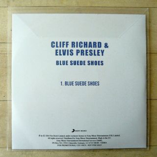 CLIFF RICHARD & ELVIS PRESLEY BLUE SUEDE SHOES Rare PROMO CD Single 2016 2