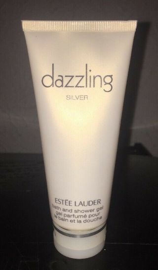 Rare Estee Lauder Dazzling Silver Bath And Shower Gel 3.  4 Oz