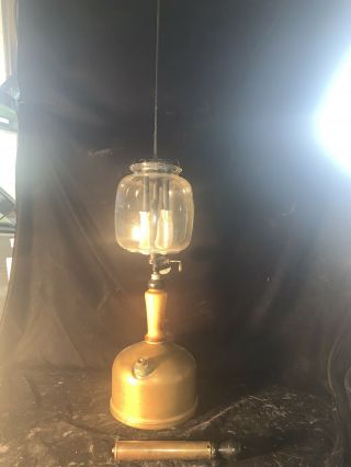 Rare Antique Coleman Double Mantle Lantern Globe And Pump