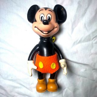 Very Rare Vintage Walt Disney Productions Japan Rubber Mickey Mouse Squeak Toy
