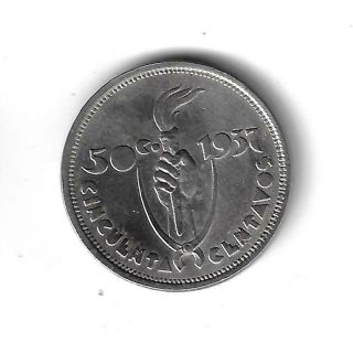 1937 Bolivia 50 Centavos Rare