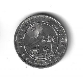 1937 Bolivia 50 Centavos Rare 2