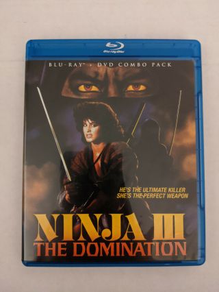 Ninja 3 The Domination Blu Ray 2 Disc Set Scream Factory Sho Kosugi Rare Iii