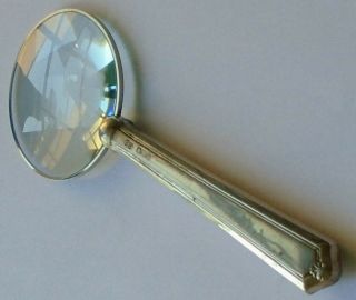 William Suckling Ld HM Sterling Silver Handle Magnifying Glass Sheffield 1928 3