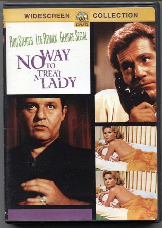 Rare No Way To Treat A Lady Dvd,  Rod Steiger,  Lee Remick,  George Segal,  Euc