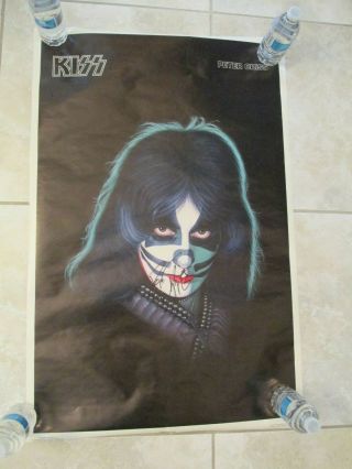 Kiss Signed Poster Solo 1978 - Frehley - Criss - Simmons - Stanley - Rare