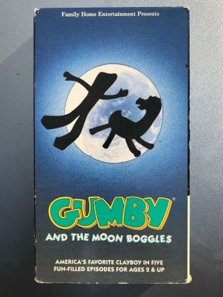 Gumby And The Moon Boggles 1956 (vhs,  1988) - Clokey Productions - Rare Oop