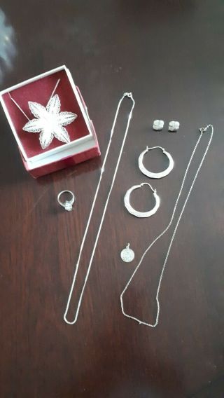 Small Joblot Of Sterling Silver - 6 Items.