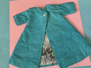 Vintage Barbie Clothing 1960’s Blue Lined Coat 2
