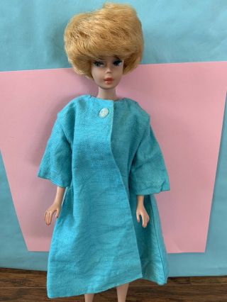 Vintage Barbie Clothing 1960’s Blue Lined Coat 3