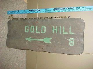 Large Rare Vintage Sign - Us Forest Service Gold Hill (colorado Co?) Usfs Logo