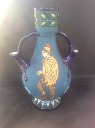 C1920 Czech Amphora Pottery Arts & Crafts Art Nouveau Deco Ewer Pitcher Roman
