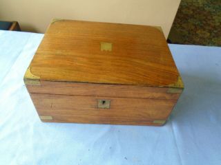 Vintage Mahogany Desk Top Writing Box Stationery Storage Box Sewing Box Craft