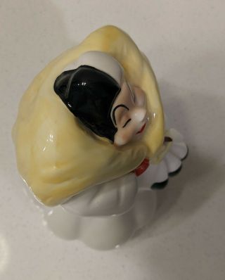 RARE VINTAGE - Cruella De Vil Ceramic Figurine - Disney ' s 101 Dalmatians - Japan 3
