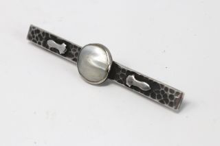A Antique Arts & Crafts Silver 925 French Mother of Pearl Brooch 22121 3