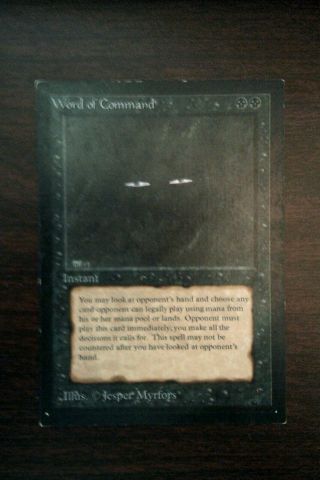 Magic The Gathering: Word Of Command Collectors Edition See Pictures.  Ce