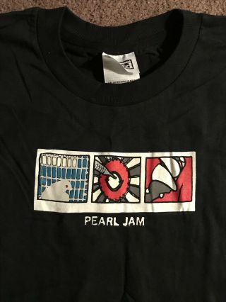 Vintage 1996 Pearl Jam No Code XL T Shirt Tour City List Man VERY RARE 2