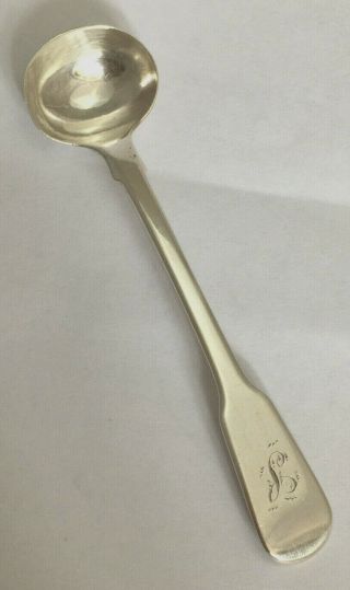 Antique Georgian Sterling Silver Fiddle Pattern Mustard Spoon 1825