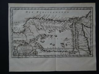 1656 Sanson Atlas Map Egypt - Libya - Africa - Desert De Barca Et L 