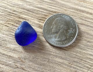 English Sea Glass JQ Rare Cobalt Blue Boulder 3