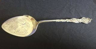 Solid Silver Highlydecorated Jam/preserve Spoon 6” Henry Mathews Birmingham 1894