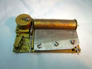 Antique Small Music Box Movement For Spares