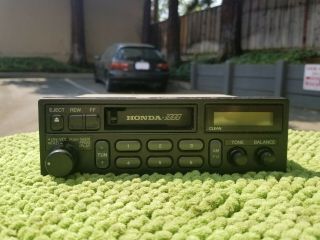 Honda 1000 Radio Oem Civic Crx Single Din Casette Rare Vintage Ef Tape