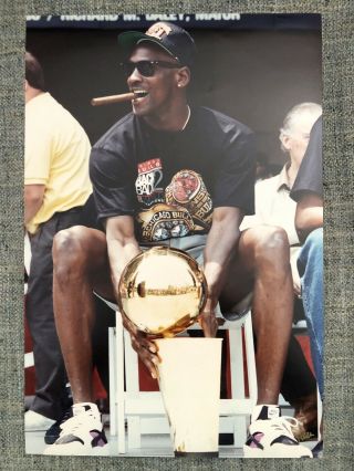 Vtg Michael Jordan Chicago Bulls Photograph 8x12 Rare Photo Nba Last Dance